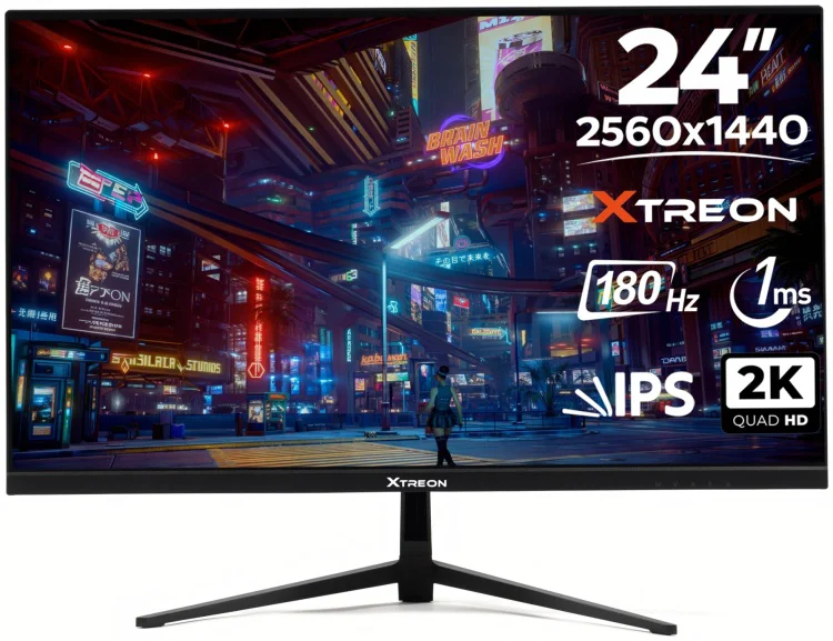 Монитор 23.8'' Xtreon XT24N QHD IPS 1ms 180Hz черный