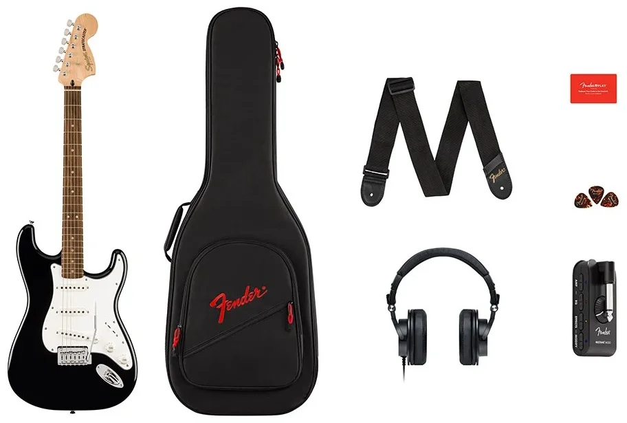 Электрогитара Squier Affinity Stratocaster Mustang Pack Black 037-2873-106 