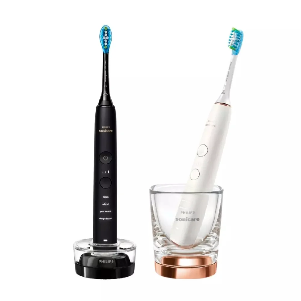 Электрическая зубная щетка Philips DiamondClean HX 9914/57 черная/белая