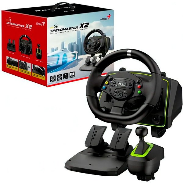 Игровой контроллер Genius Speed Master X2 черный - ForteMarket Игровой контроллер Genius Speed Master X2 черный купить,0