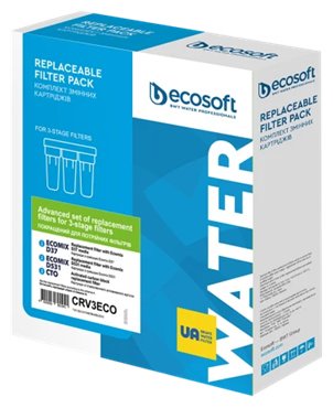 ECOSOFT набор картриджей на систему под мойку CRV3ECO 3 шт - ForteMarket ECOSOFT набор картриджей на систему под мойку CRV3ECO 3 шт купить,0