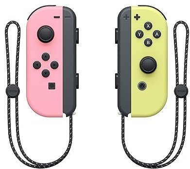 Игровой контроллер Nintendo Switch Joy-Con розовый-желтый