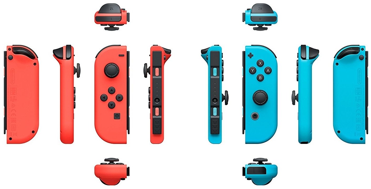 Игровой контроллер Nintendo Switch Joy-Con красный-синий купить,0