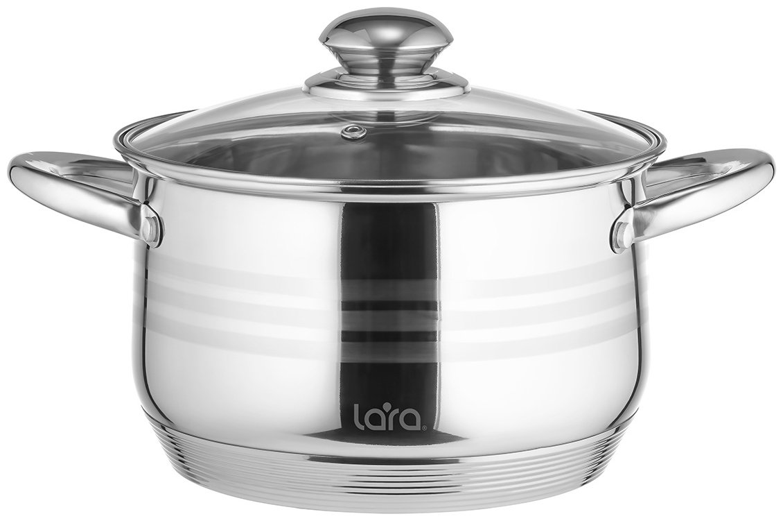 Кастрюля 3.9 л, LARA LR02-582 нержавеющая сталь купить,11990