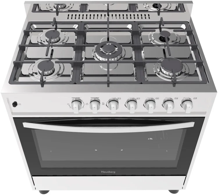 Плита комбинированная Hausberg EC-9004LX KZ серебристая купить,209990