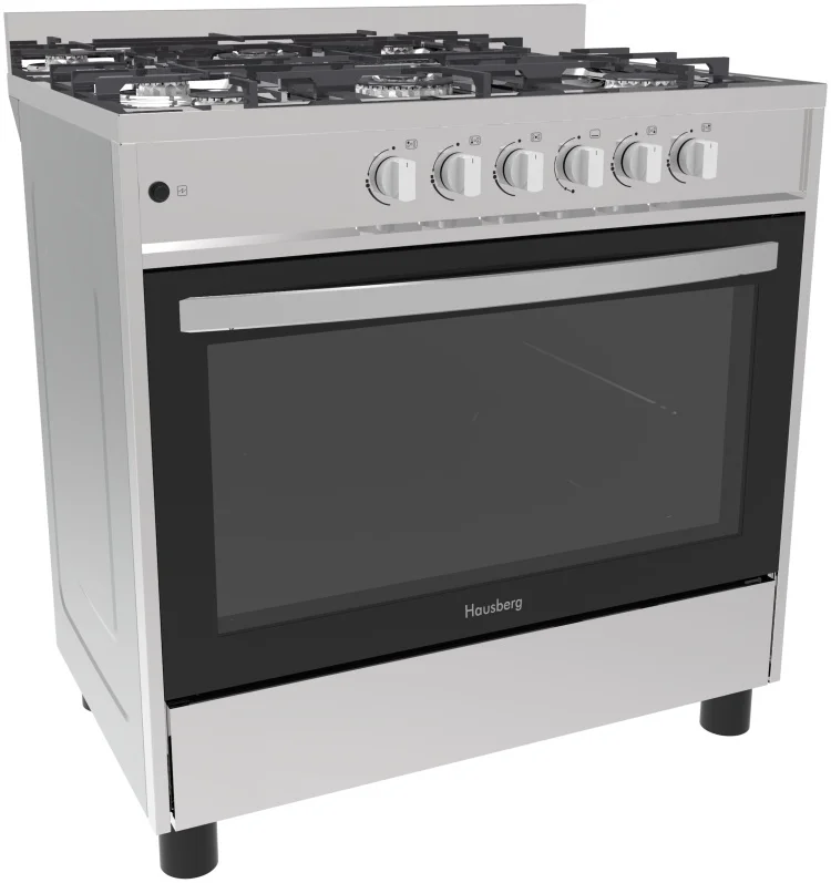 Плита газовая Hausberg EG-9003LX KZ серебристая