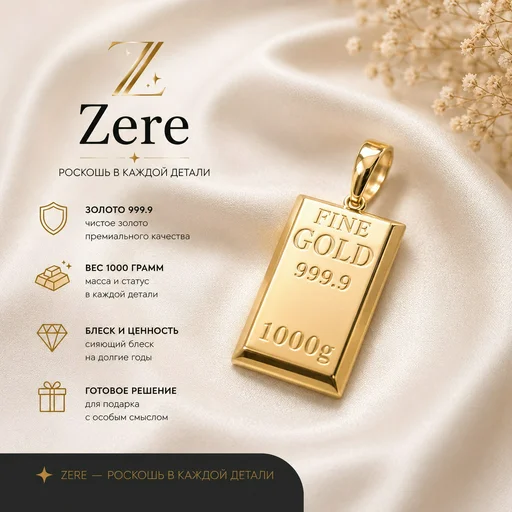 Кулон Zere ZR190509 золото 1.2гр