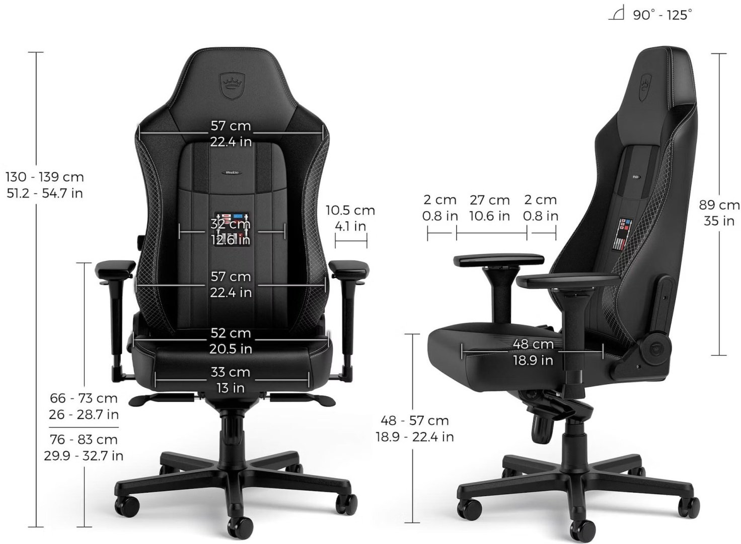 Компьютерное кресло Noblechairs HERO Darth Vader Edition, черный купить,NaN