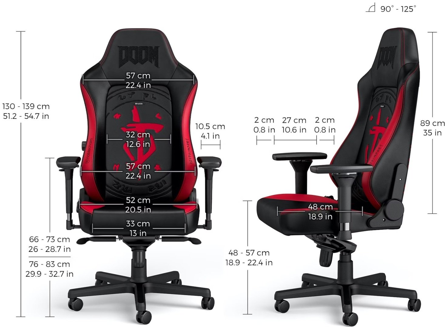 Noblechairs HERO DOOM Edition, черный - ForteMarket Noblechairs HERO DOOM Edition, черный купить,0