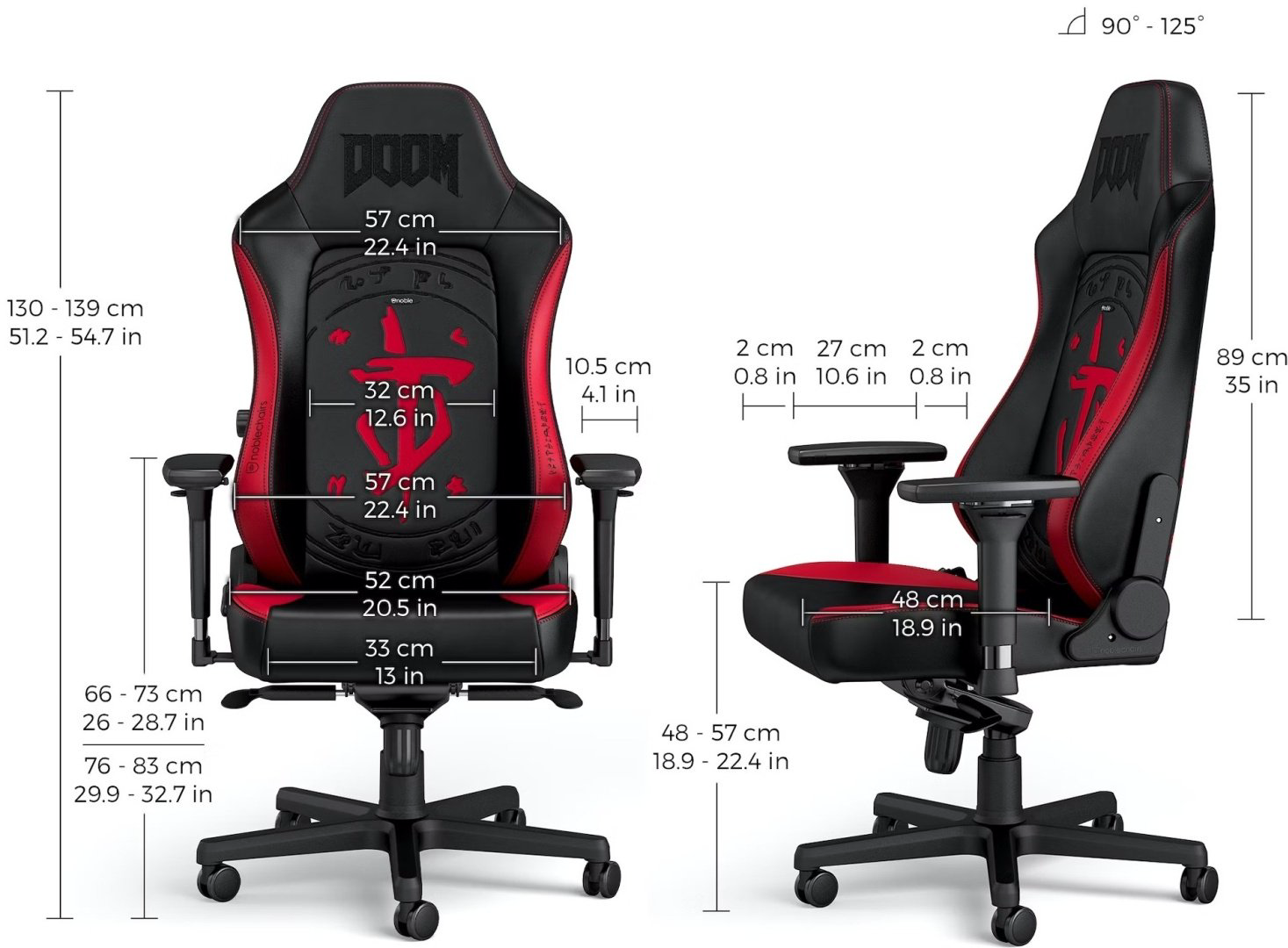  Noblechairs HERO DOOM Edition, черный купить,NaN