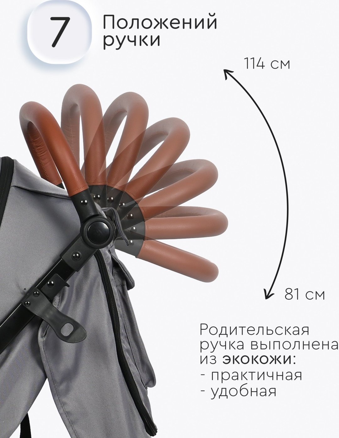 Коляска прогулочная TOMIX Melony, серый - ForteMarket Коляска прогулочная TOMIX Melony, серый купить,0