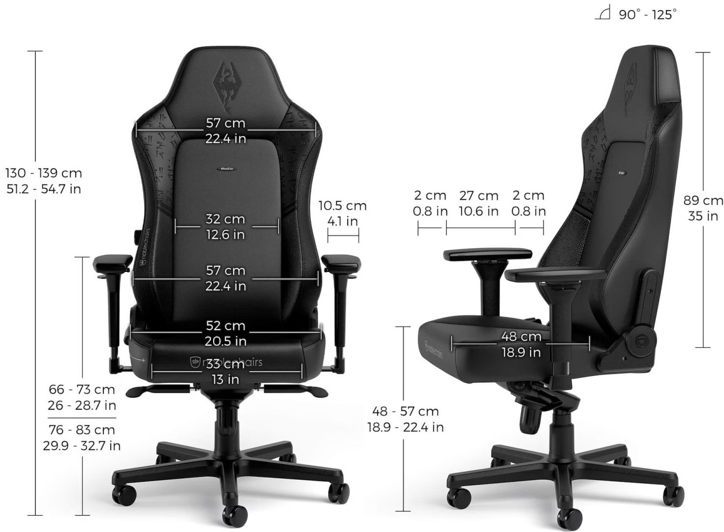 Компьютерное кресло Noblechairs HERO The Elder Scrolls V: Skyrim, черный купить,NaN