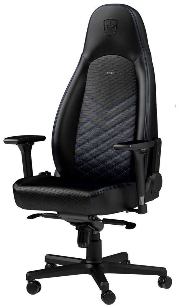 Игровое кресло Noblechairs NBL-ICN-PU-BBL, черный, синий