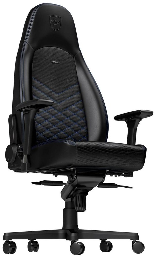 Игровое кресло Noblechairs NBL-ICN-PU-BBL, черный, синий - ForteMarket Игровое кресло Noblechairs NBL-ICN-PU-BBL, черный, синий купить,0