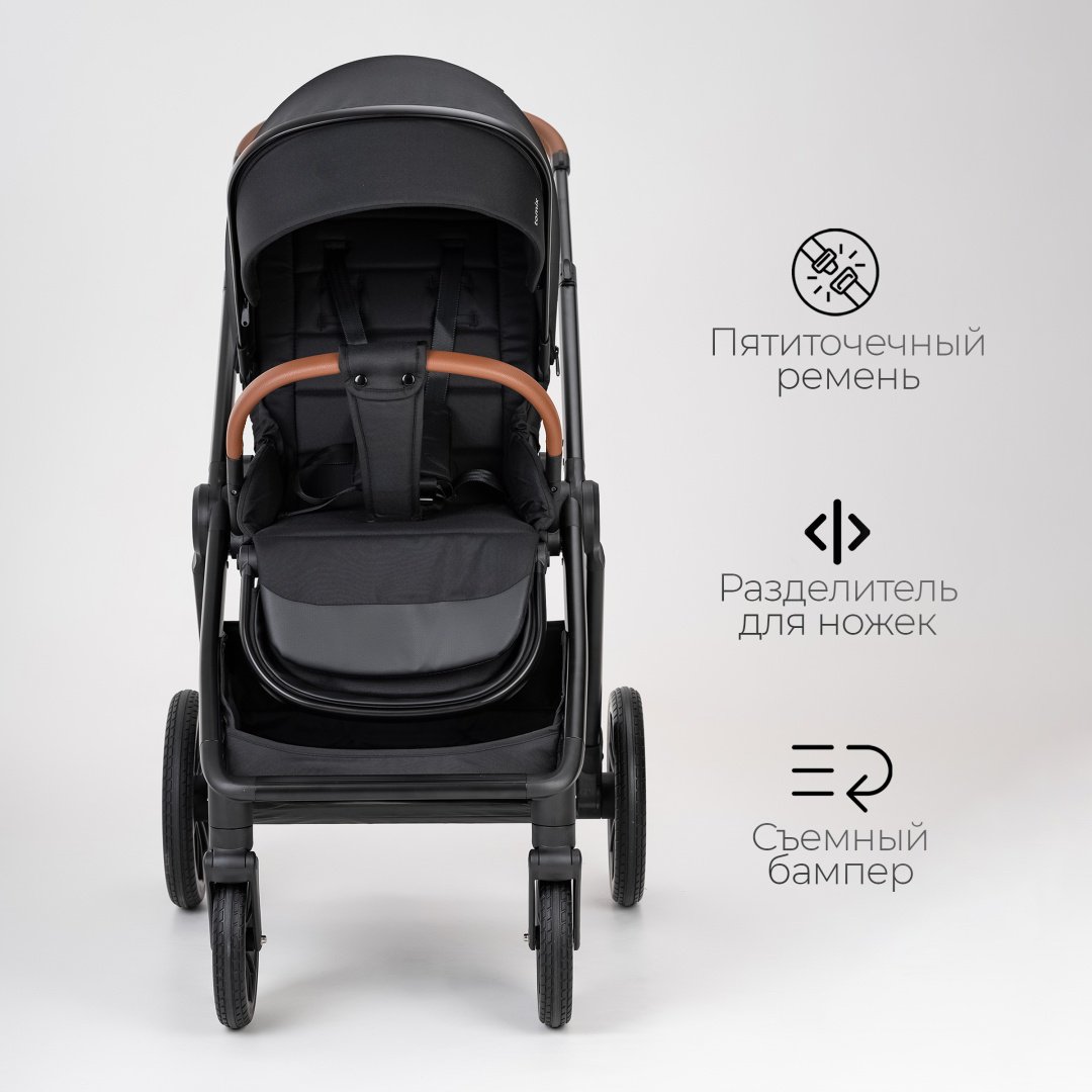 Коляска универсальная 2 в 1 TOMIX Prime, черный купить,0