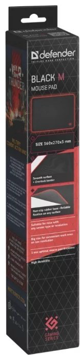 Коврик для мыши Defender BLACK M 50560 купить,NaN