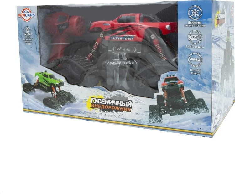 Радиоуправляемая игрушка Wincars Гусеничный вездеход YK-2025N красная купить,NaN