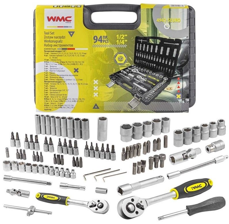 Набор универсальный 94 в 1 WMC TOOLS 4941-5EURO