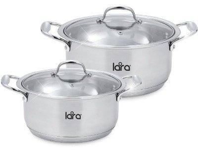 LARA набор кастрюль Harmony LR02-105 сталь 4 в 1