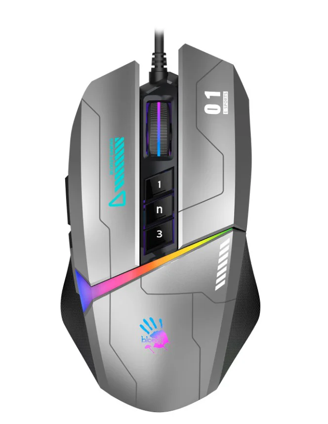Мышь A4Tech Bloody W60 Max Activated Gun Grey