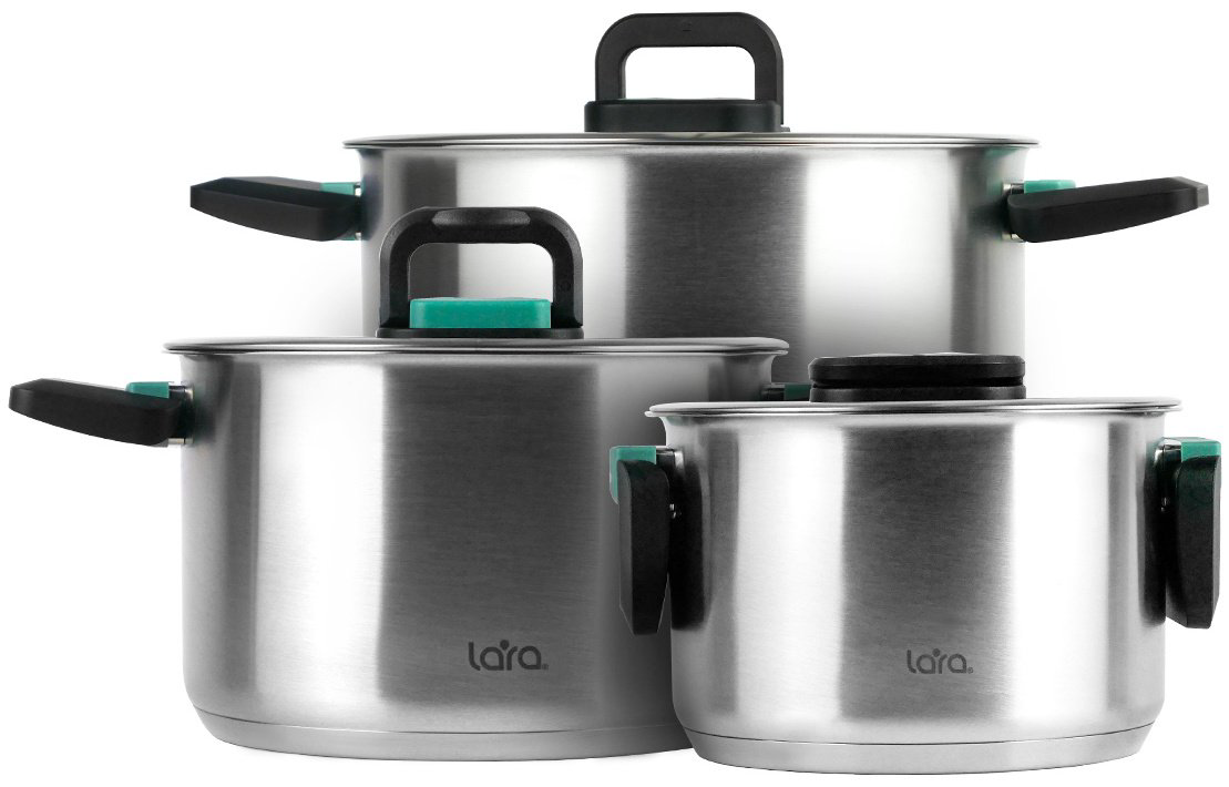 LARA набор кастрюль LR02-123 6 в 1 - ForteMarket LARA набор кастрюль LR02-123 6 в 1 купить,37990