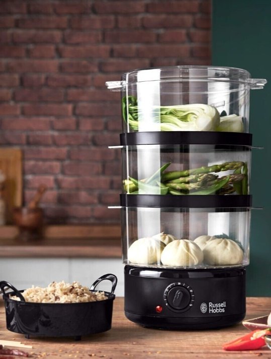 Пароварка Russell Hobbs 26530-56 7 л. черный купить,0