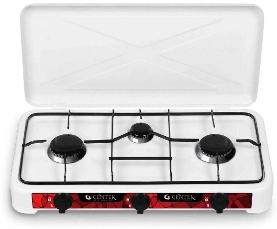 Настольная плита CENTEK CT-1522 белый-красный