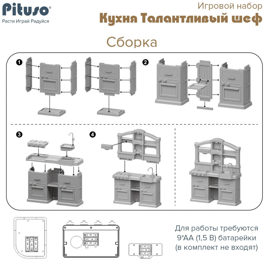 Pituso Кухня Талантливый шеф 77 эл-ов HW21093894 купить,NaN
