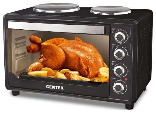 Настольная электропечь CENTEK CT-1530-36 Plate черный