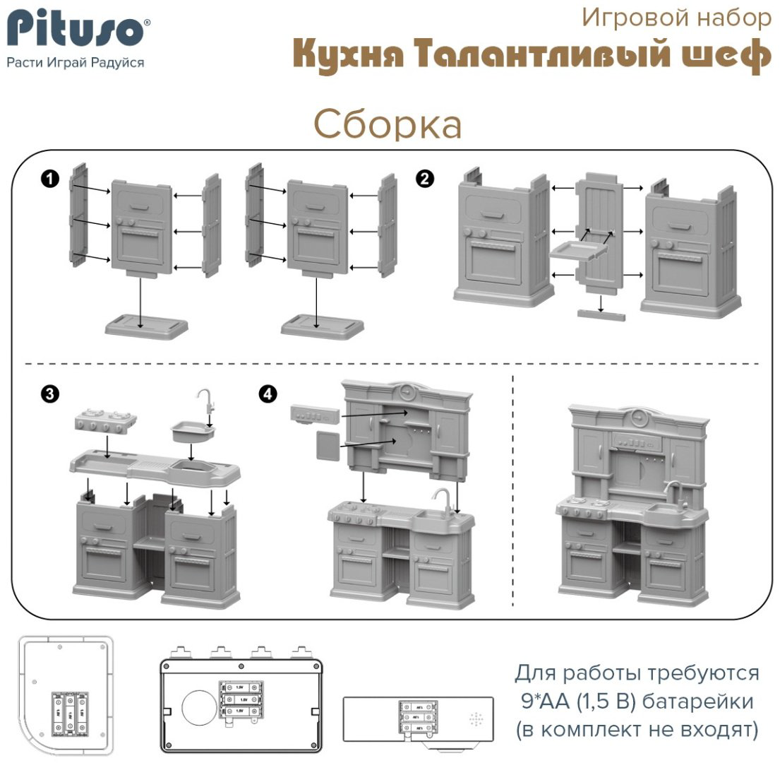 Pituso Кухня Талантливый шеф 85 элементов HW21093896 купить,NaN