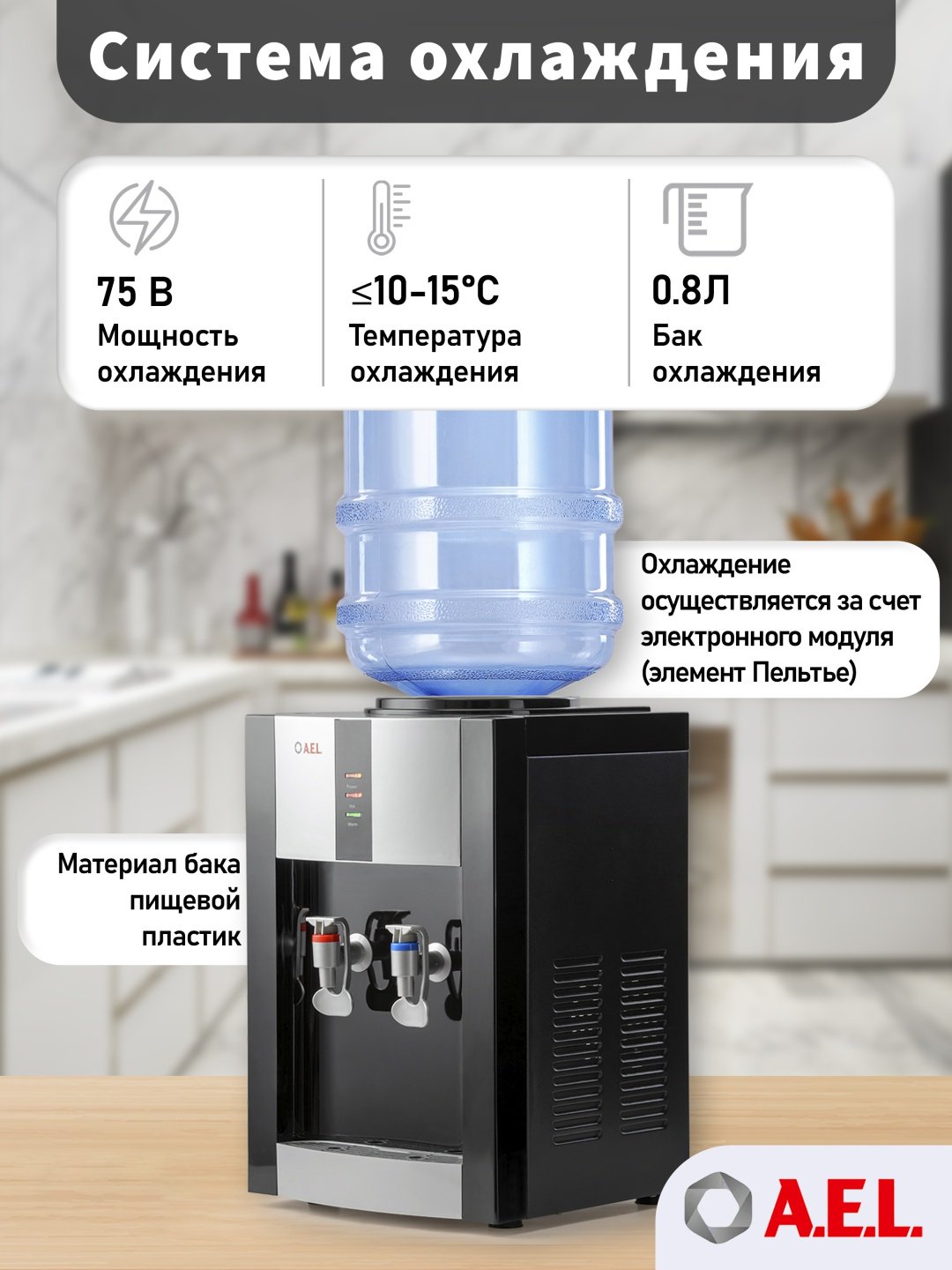 Кулер для воды A.E.L. TD-AEL-47 - ForteMarket Кулер для воды A.E.L. TD-AEL-47 купить,0