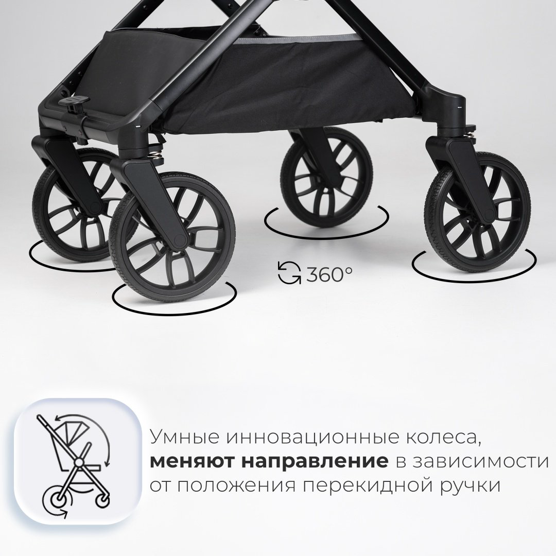 Коляска универсальная 2 в 1 TOMIX Mirage, серый купить,NaN