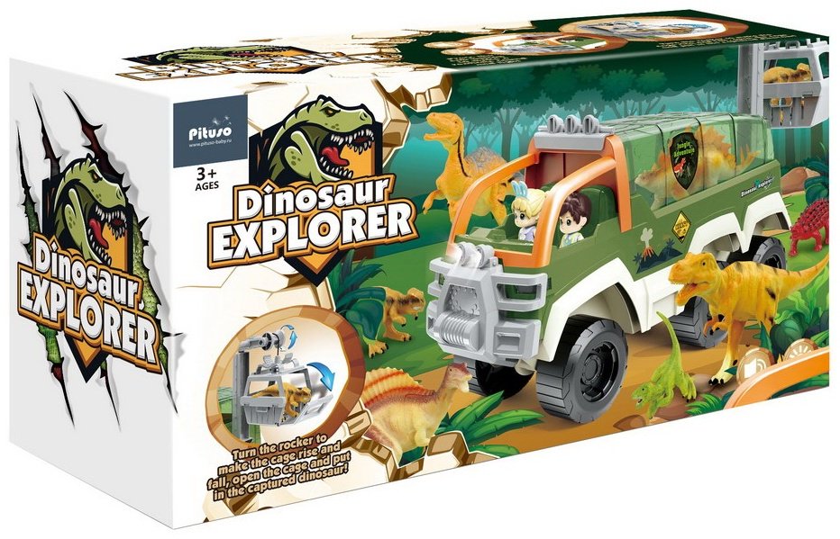 PITUSO Машина с динозаврами Dinosaur Explorer HW21102548 - ForteMarket PITUSO Машина с динозаврами Dinosaur Explorer HW21102548 купить,0