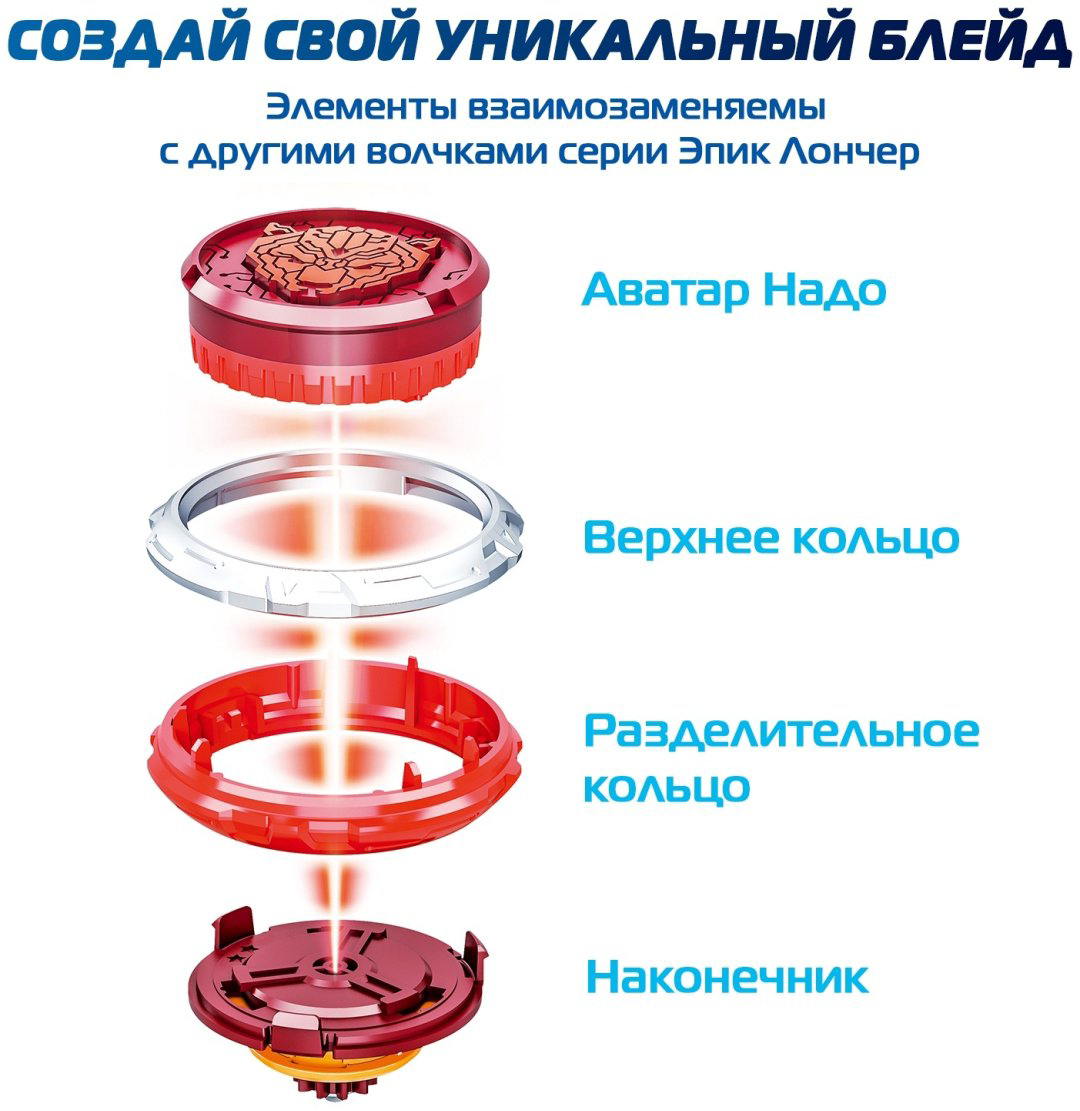 Набор Волчок Эпик Лончер Стартер Blazing Bear Infinity Nado 40594 купить,NaN