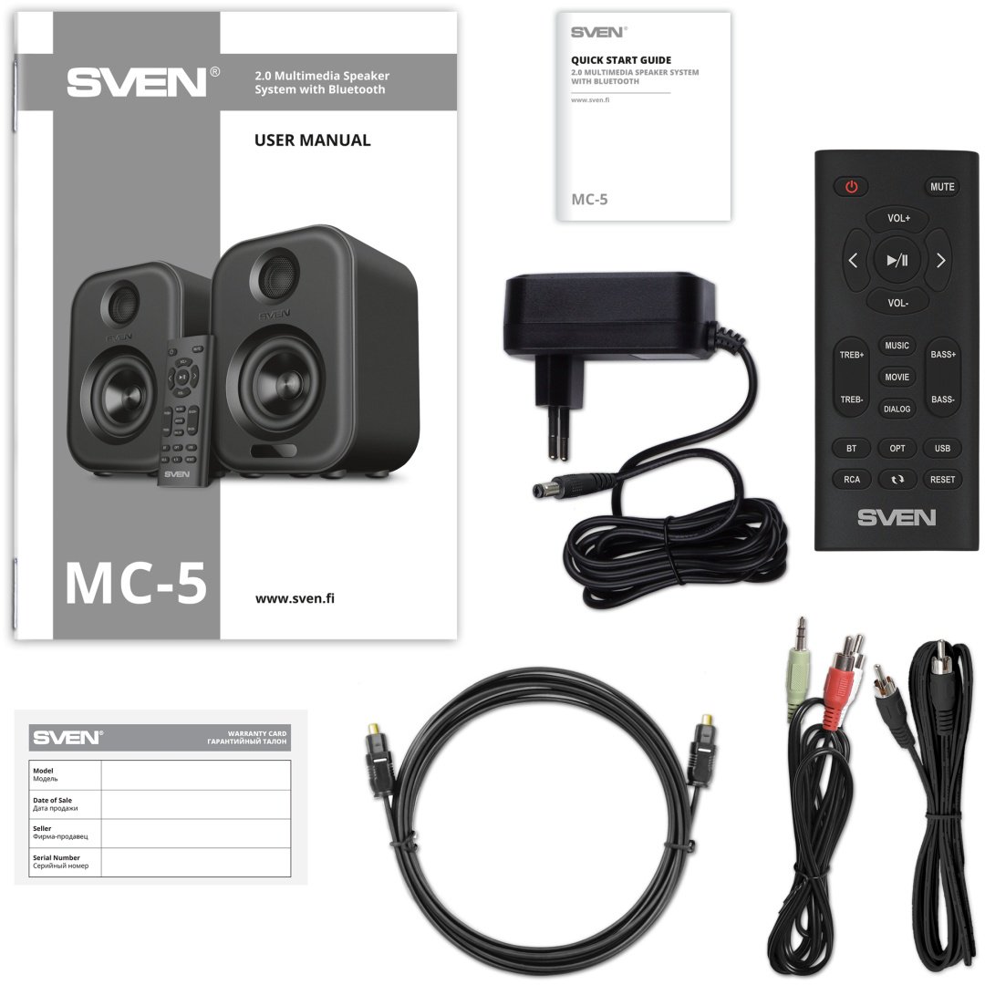 Компьютерные колонки SVEN MC-5 черный купить,0