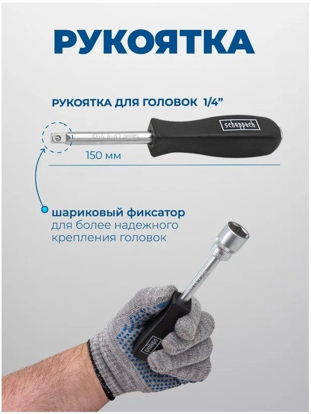 Набор инструментов универсальный 202 в 1 Scheppach Sch-42022-5 купить,0