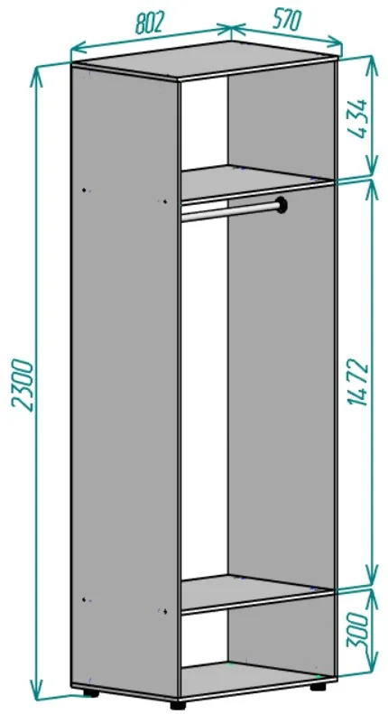 Шкаф Мебель Азии Йорк Дуб Вотан 230х161х57см коричневый купить,147990