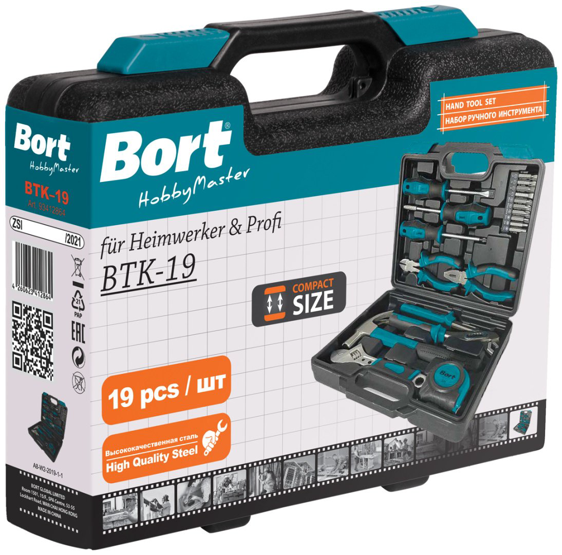 Набор универсальный 19 в 1 Bort BTK-19 купить,NaN