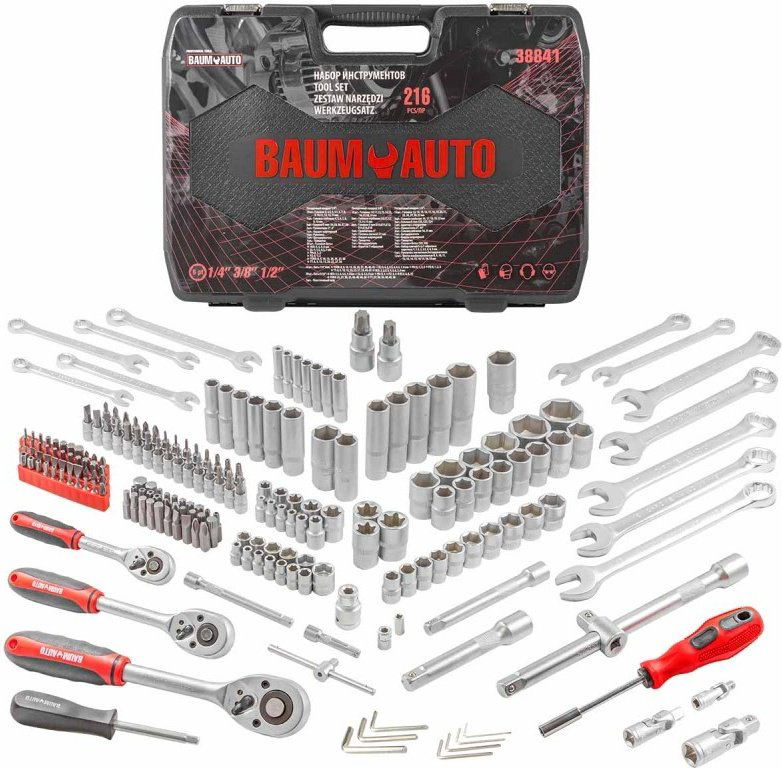 Набор автомобильный 216 в 1 BaumAuto BM-38841 купить,58128
