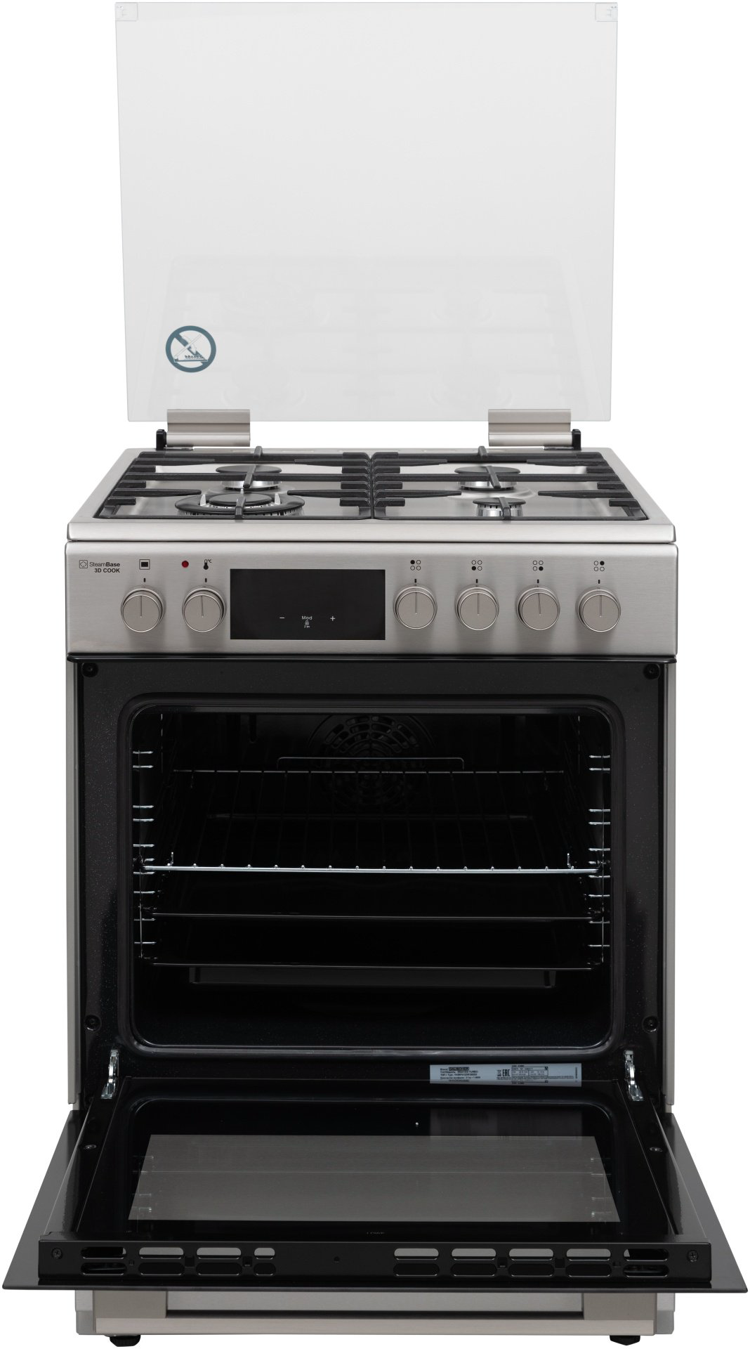 Кухонная плита DAUSCHER E6441SS-TURBO серебристый купить,NaN