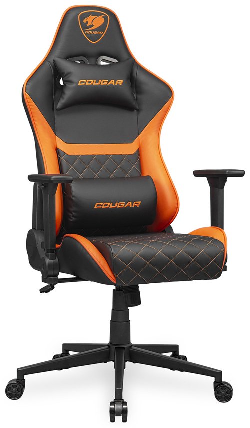 Игровое кресло COUGAR ARMOR One V2, черный, оранжевый