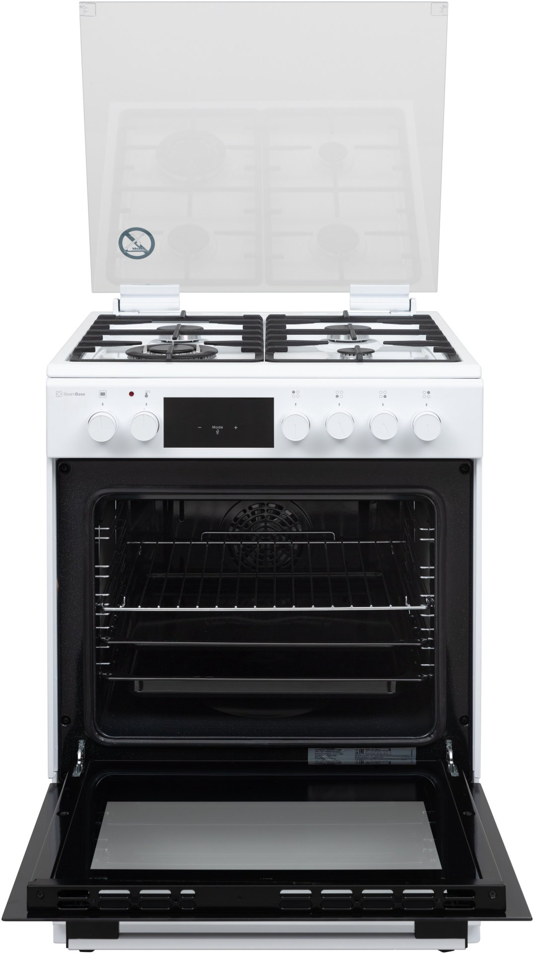 Кухонная плита DAUSCHER E6440WH-TURBO белый купить,NaN