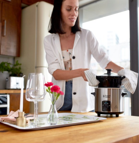 Медленноварка Russell Hobbs 25570-56 черный, стальной - ForteMarket Медленноварка Russell Hobbs 25570-56 черный, стальной купить,0