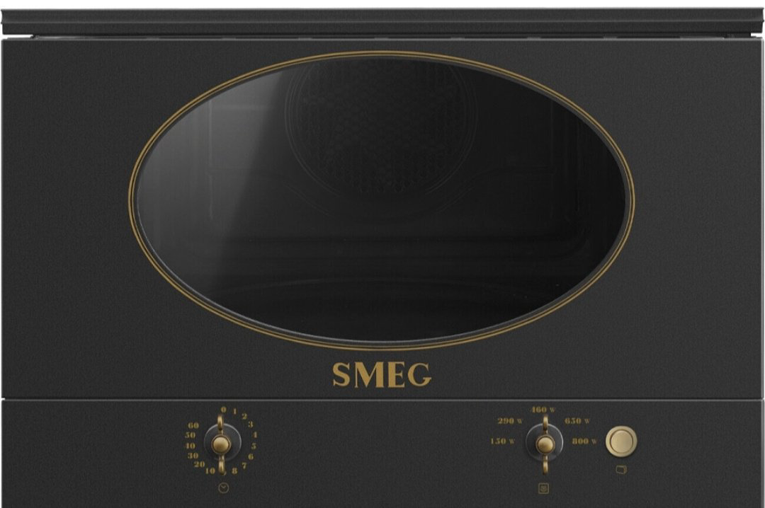 Микроволновая печь Smeg MP822NAO черный купить,NaN