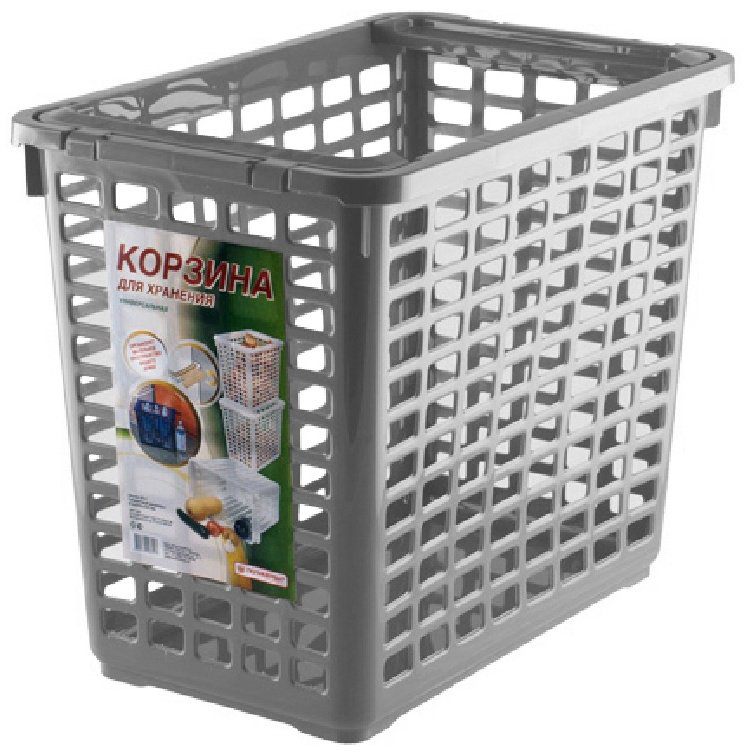 Полимербыт корзина 4382200 41x25x33 см, пластик купить,NaN