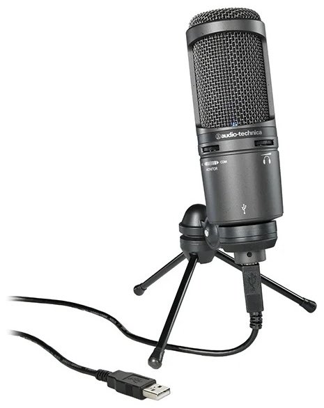 Микрофон Audio-Technica AT2020 USB PLUS черный