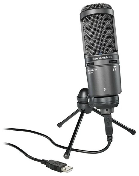 Микрофон Audio-Technica AT2020 USB PLUS черный