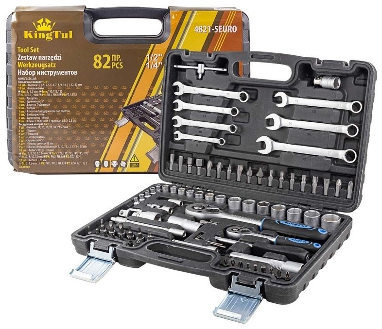 Набор универсальный 82 в 1 KingTul KT-4821-5EURO купить,0
