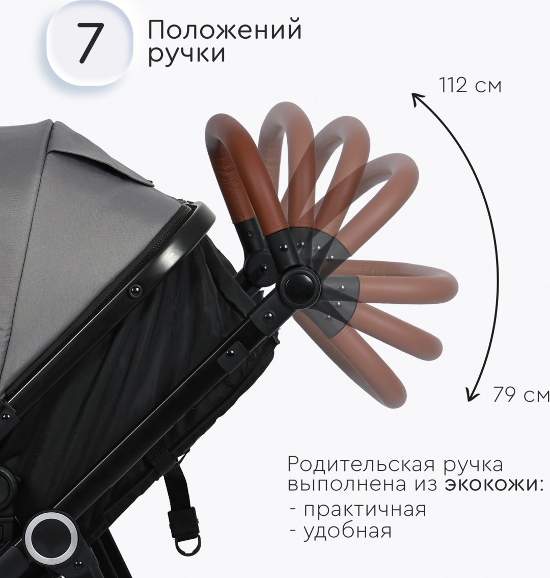 Коляска трансформер TOMIX Bonny, серый - ForteMarket Коляска трансформер TOMIX Bonny, серый купить,0
