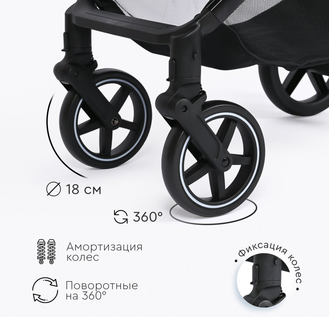 Коляска трансформер TOMIX Bonny, серый купить,NaN